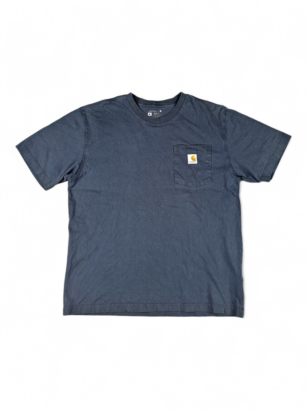 Carhartt Men's Pocket Tee Medium Short Sleeve Navy Work T-Shirt